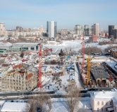 Ход строительства дома 1 в ЖК Страна. Тополёвая -