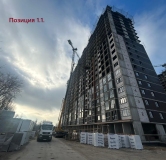 Ход строительства дома Позиция 1.1 в ЖК Октябрь парк -