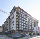 Ход строительства дома 4 в ЖК Брусника в Академическом -