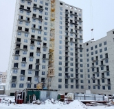 Ход строительства дома 1 в ЖК Гагарин Парк -